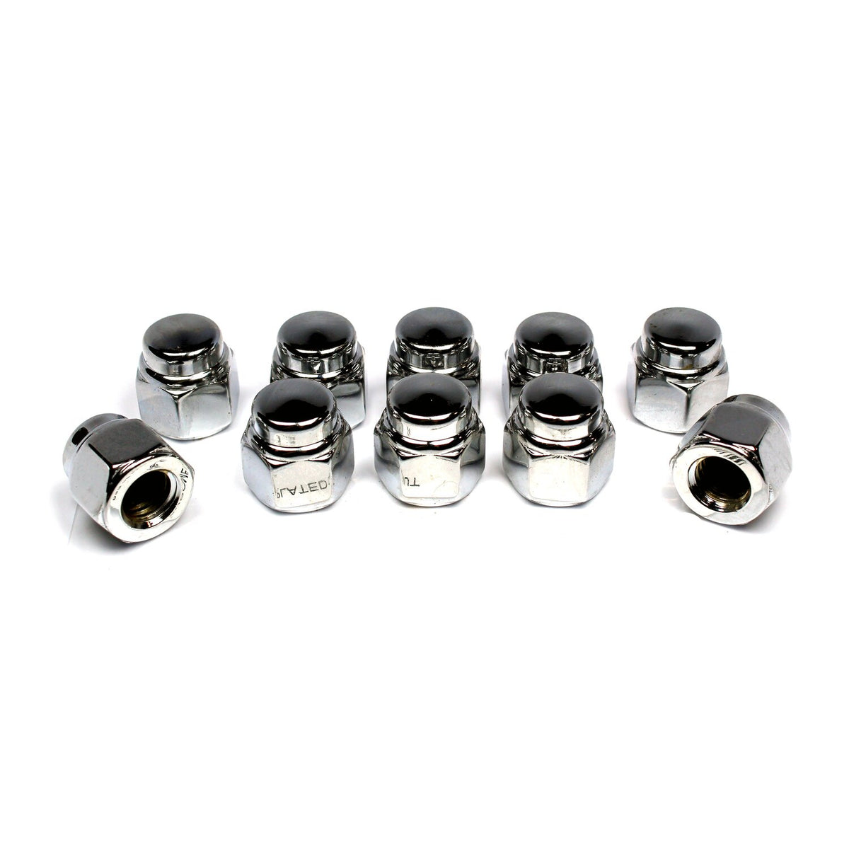 Colony, cap nuts 7/16-14 chrome plated