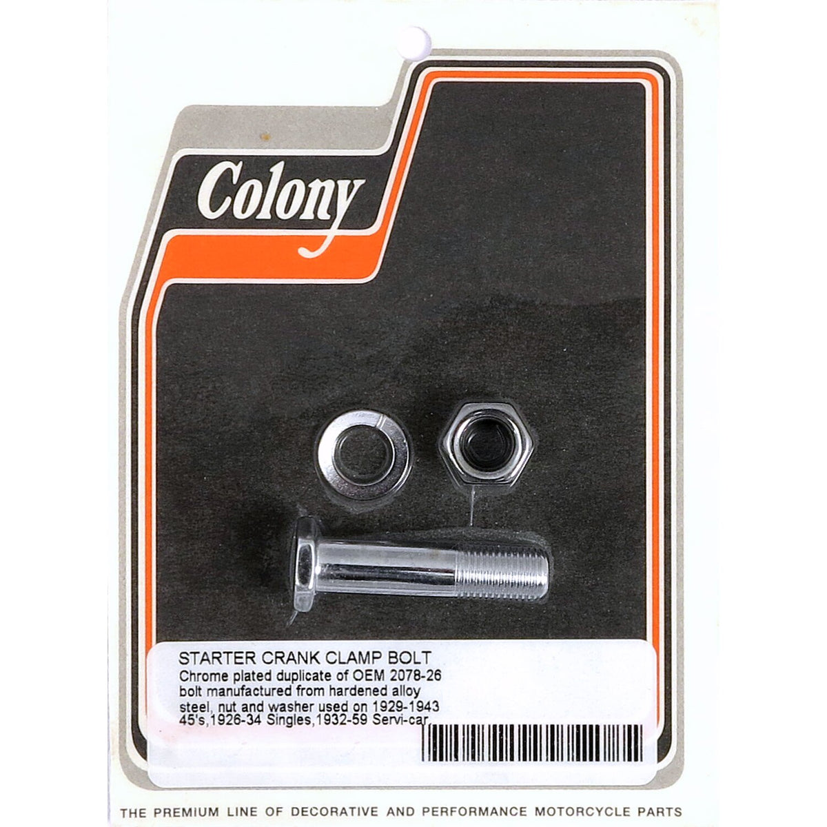 Colony kickstarter arm bolt kit