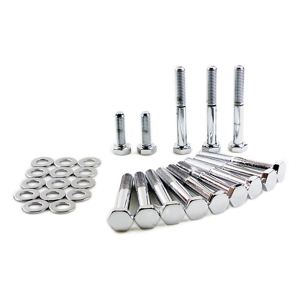 Colony, Sportster rocker box bolt kit. Hex, chrome