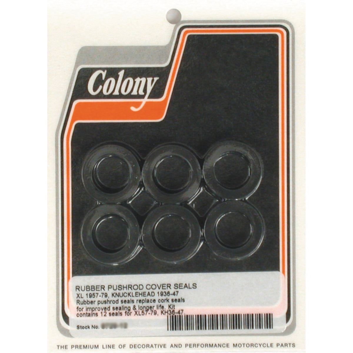 Colony, 36-47 & 57-E79 pushrod cover seal kit