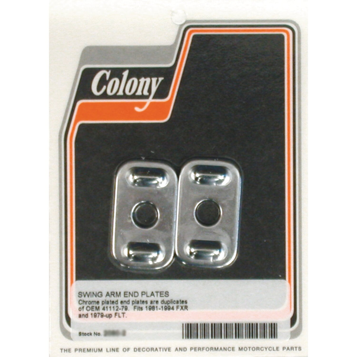 Colony, swingarm end caps