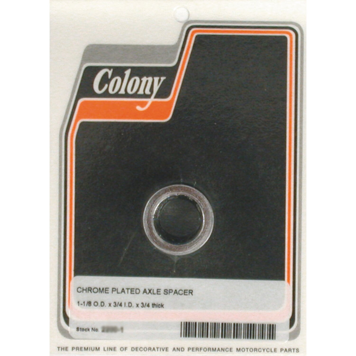 Colony univ. Axle spacers 3/4" long