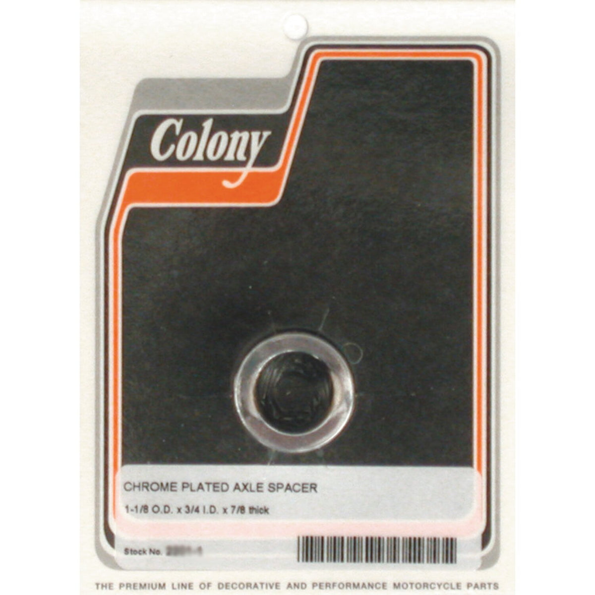 Colony univ. Axle spacers 7/8" long