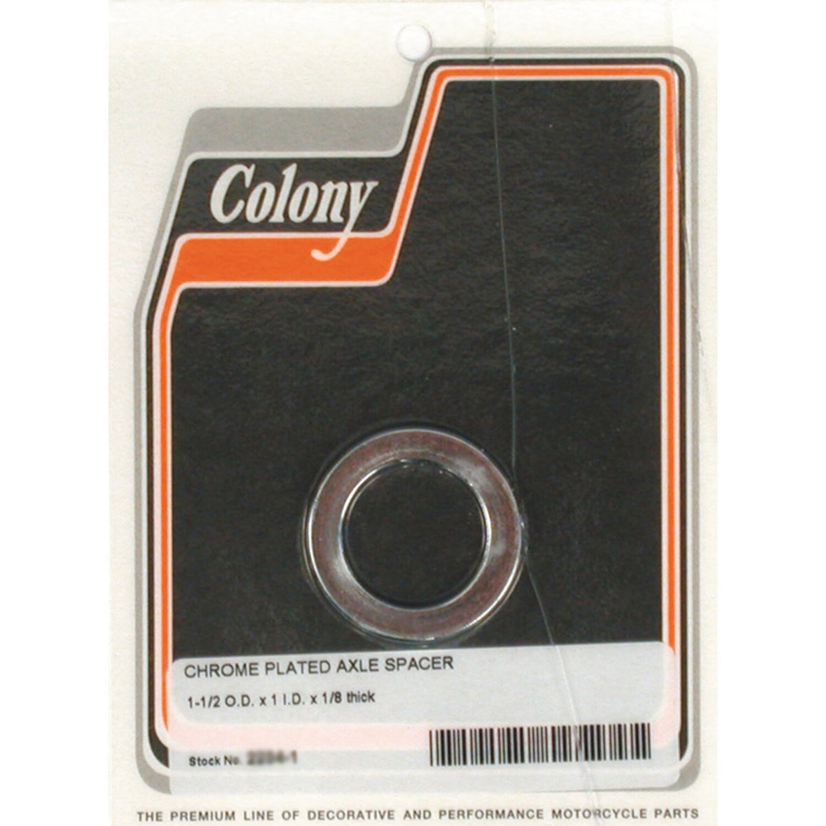 Colony univ. Axle spacers 1/8" long