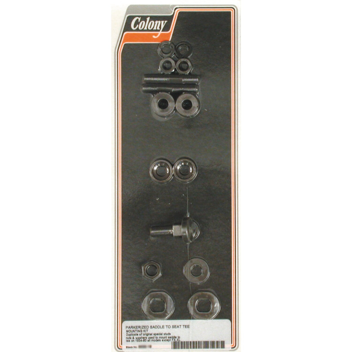 Colony, solo seat mount installation hardware kit