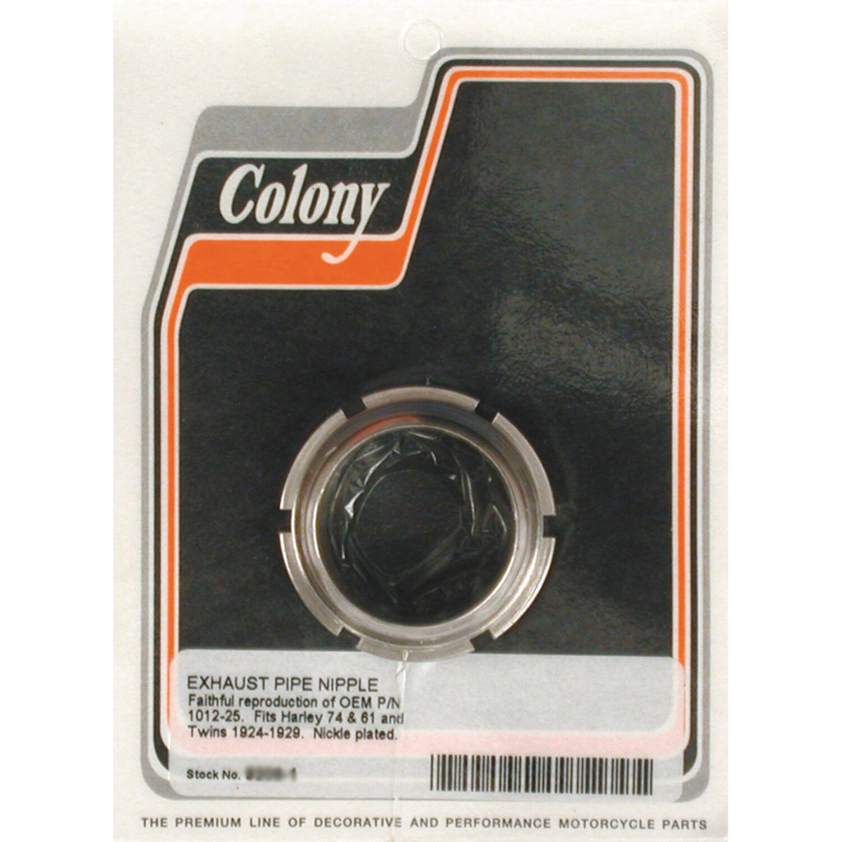 Colony, exhaust pipe nipple