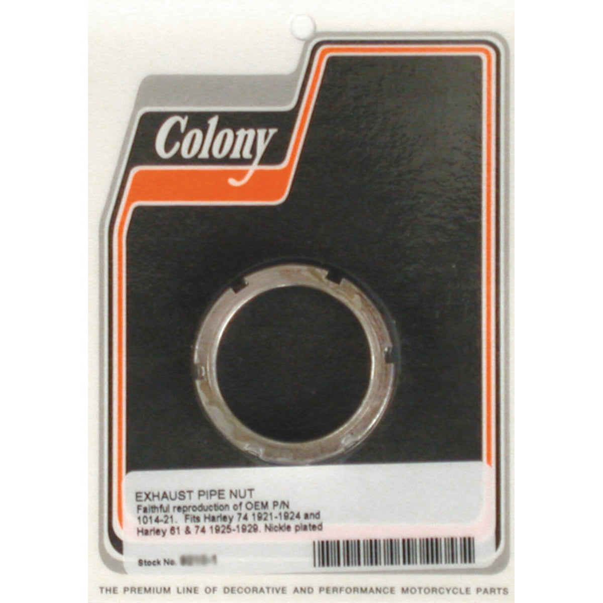 Colony, exhaust pipe nut