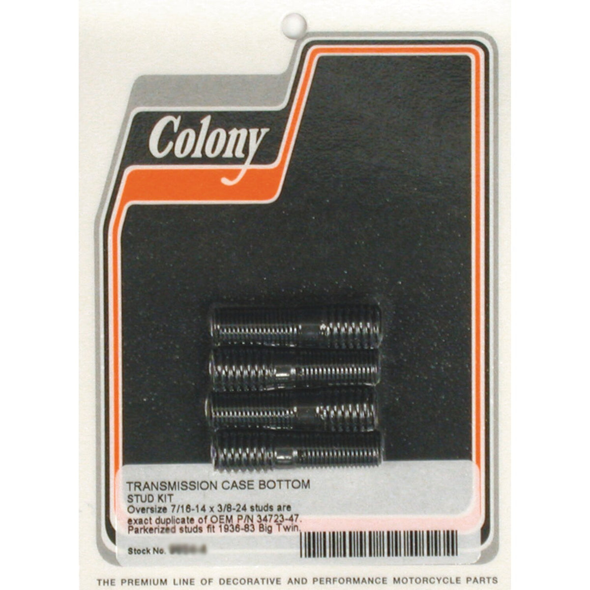 Transmission to mount plate stud kit. Oversize