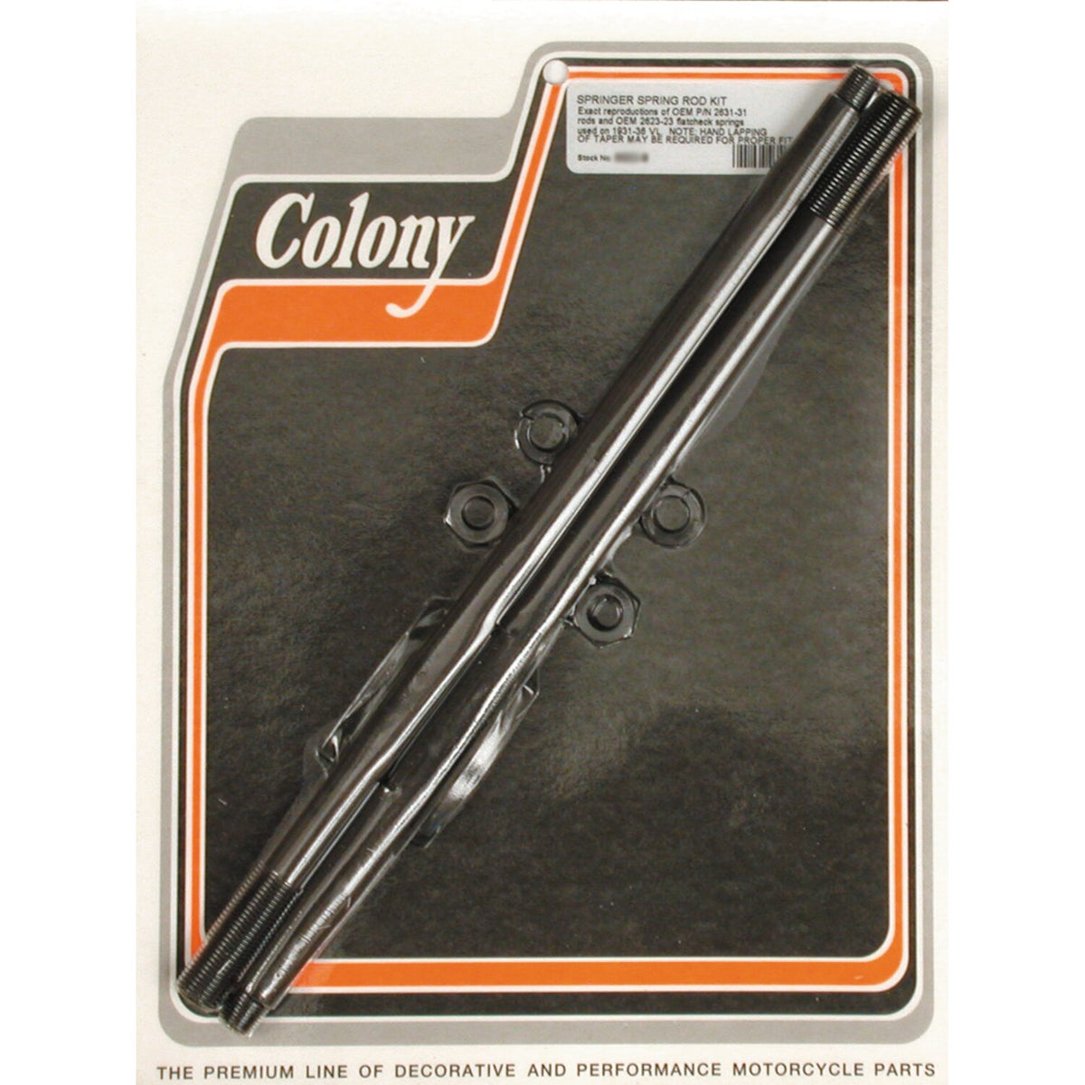 Colony springer spring rod kit