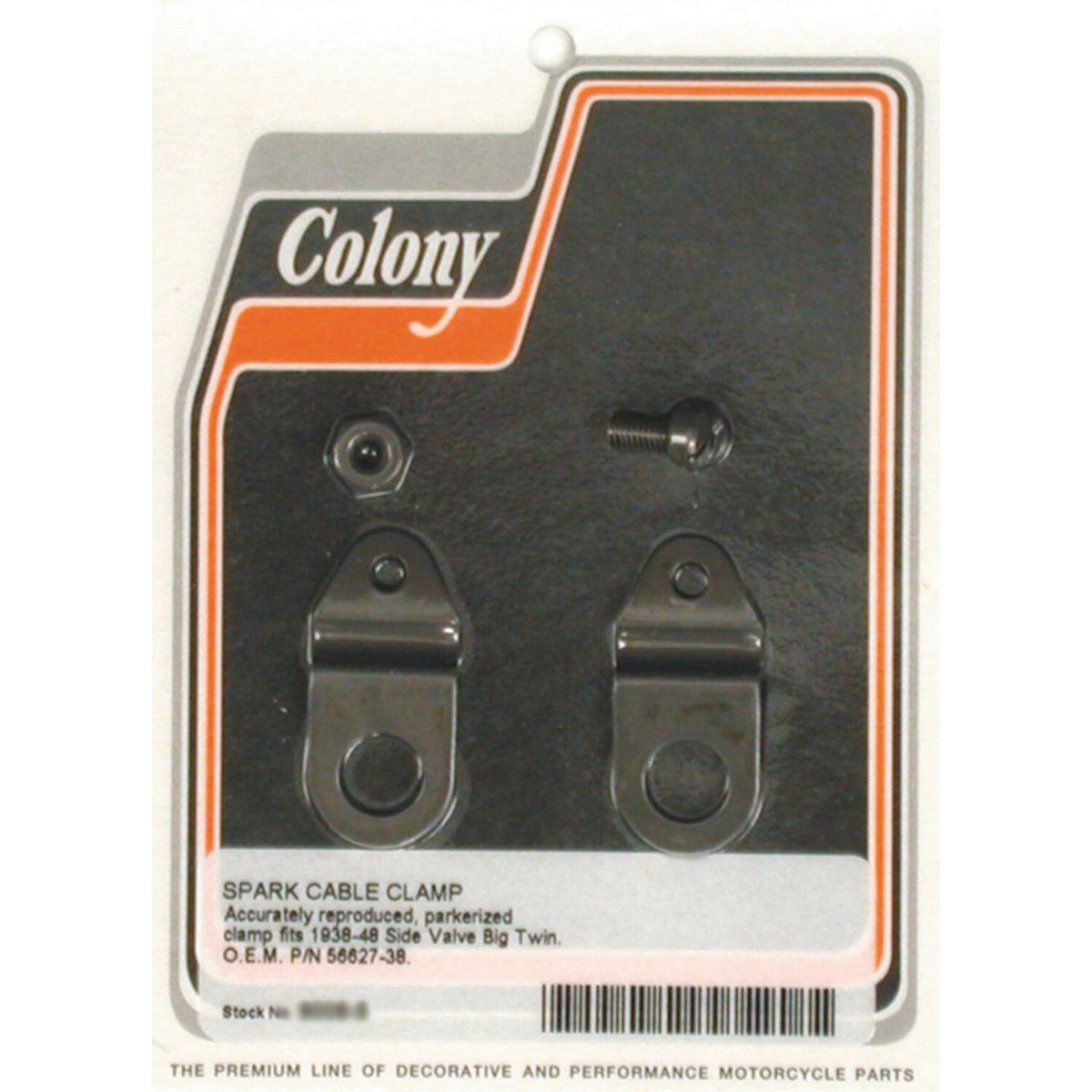 Colony spark control cable clamp