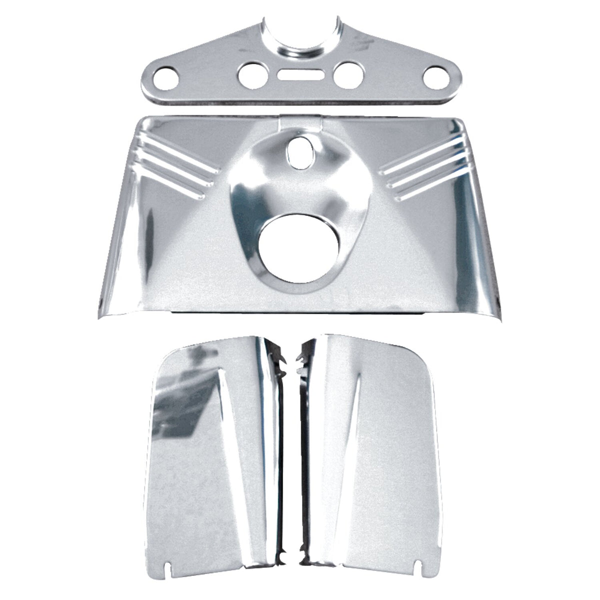 Front panel fork. Chrome