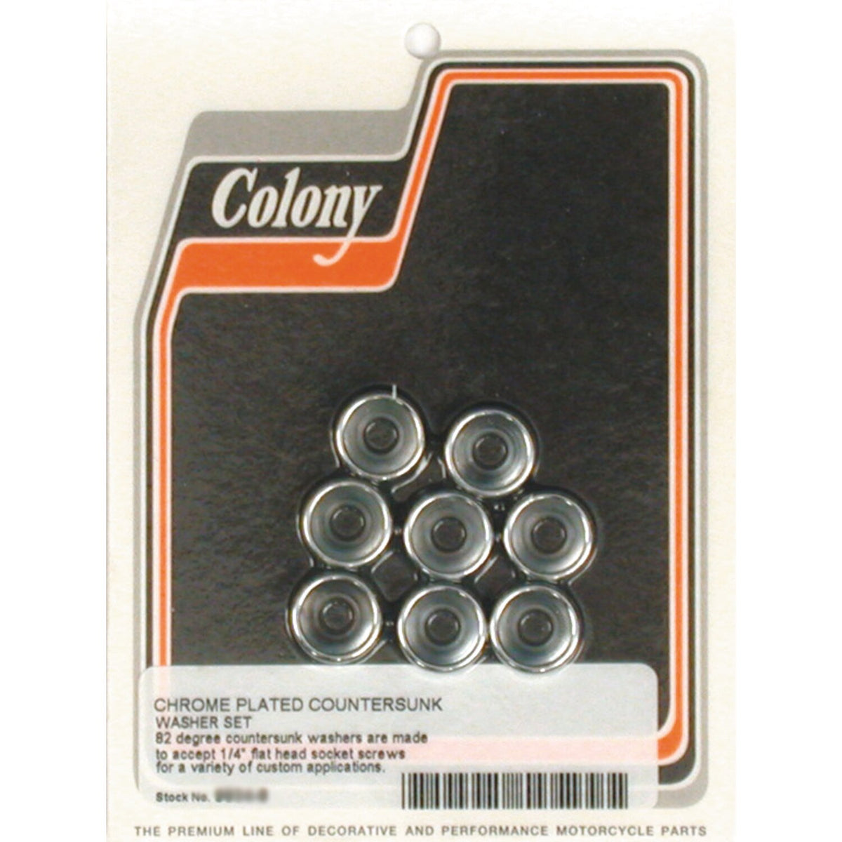 Colony countersunk flatwashers 1/4"