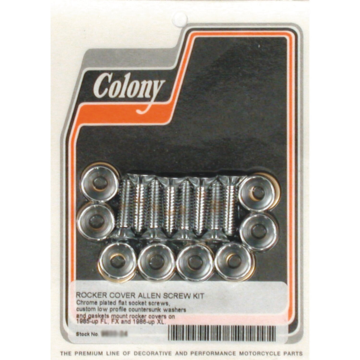 Colony, Evo countersunk rocker cover screw kit