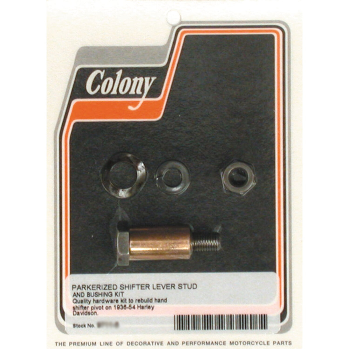 Colony, shift lever stud & bushing kit. Black