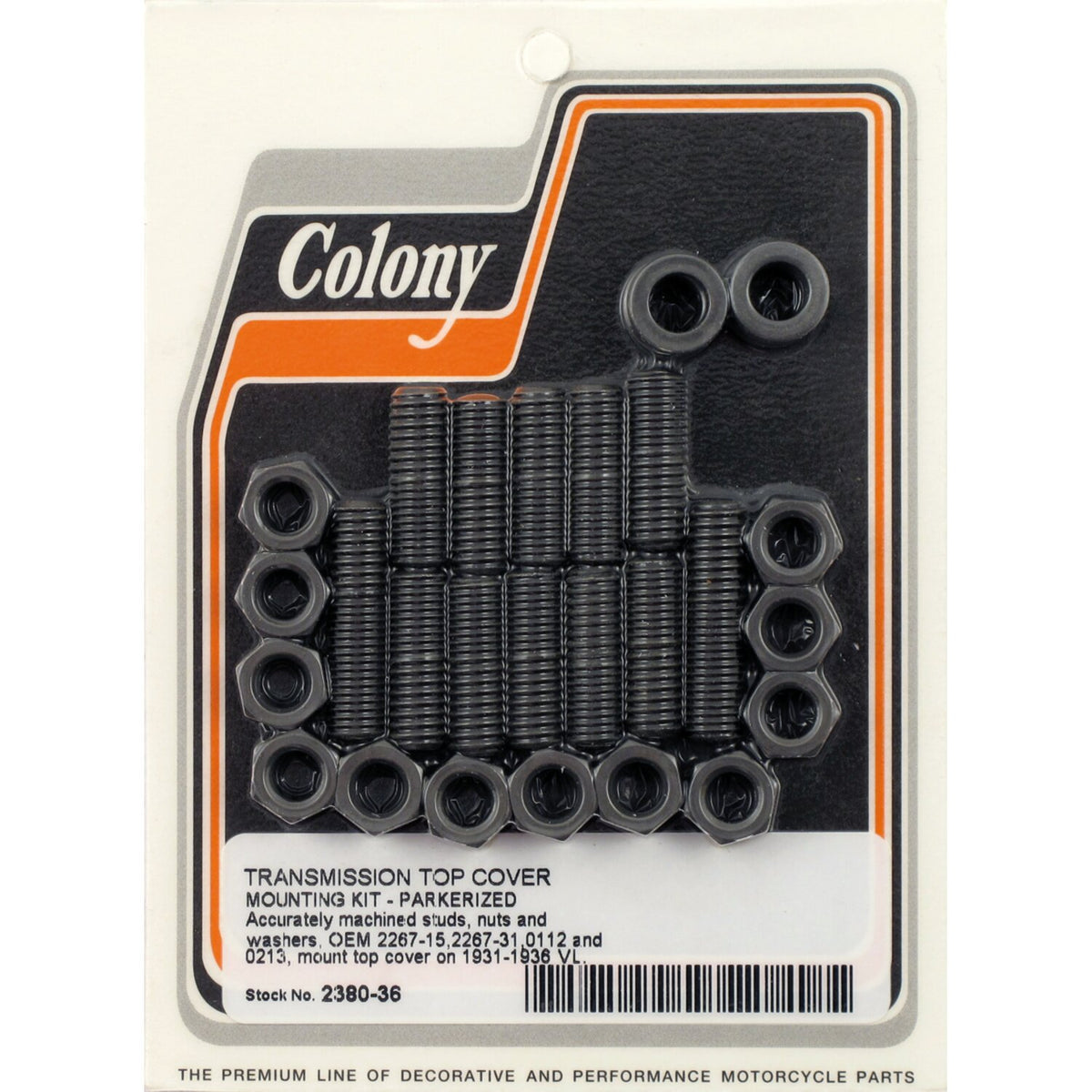 Colony transm top cover mount kit