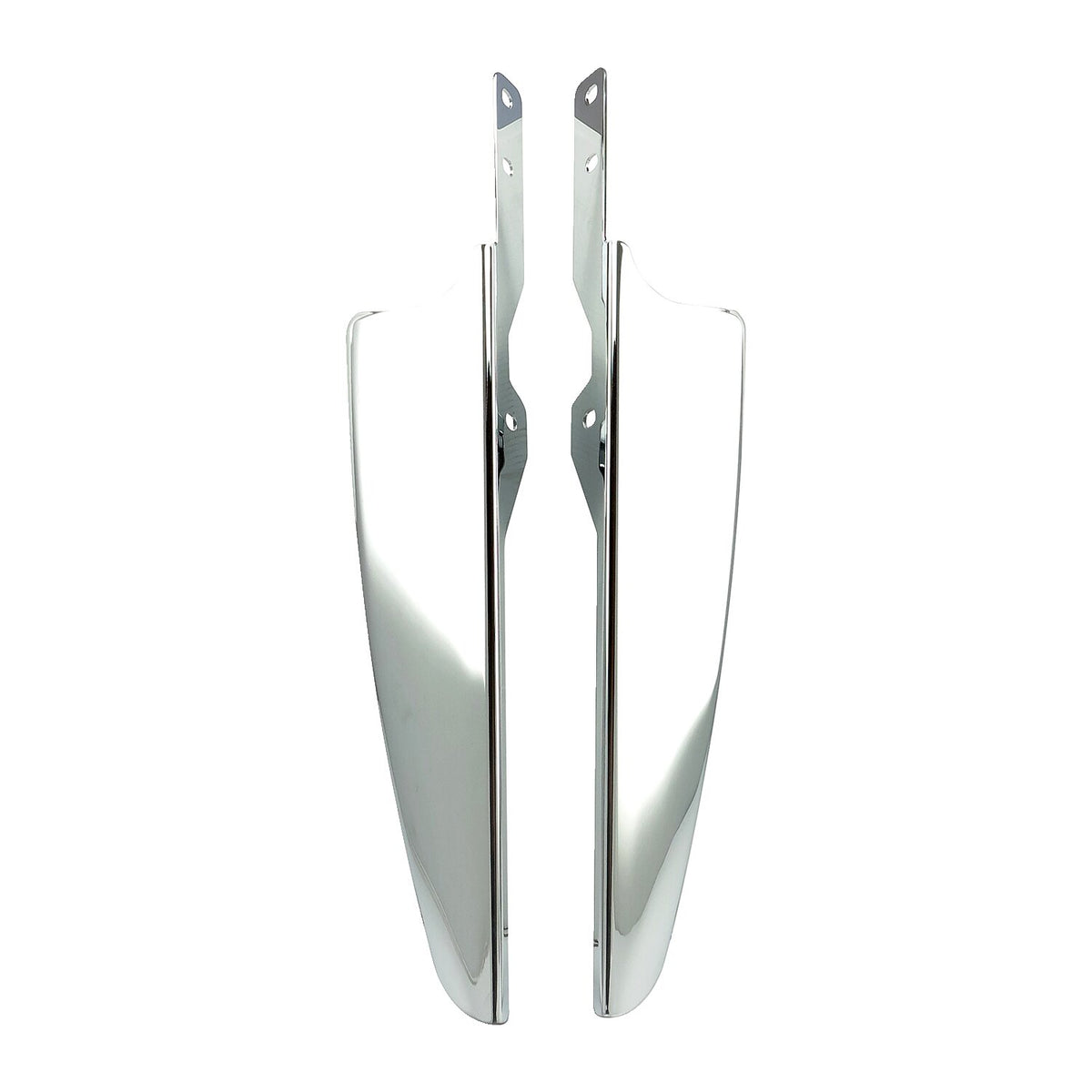 Wind deflector set. Chrome