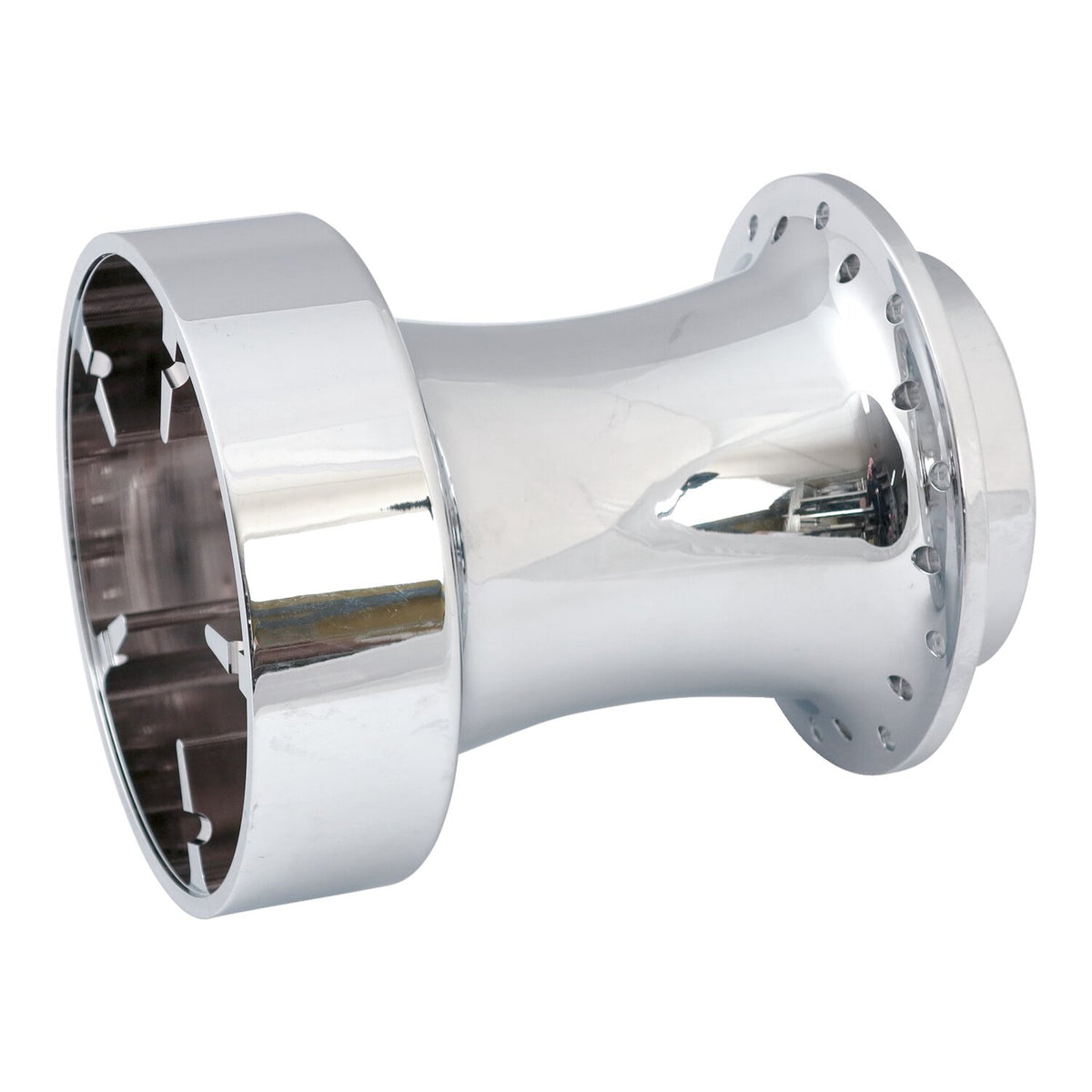 Rear wheel hub. Chrome