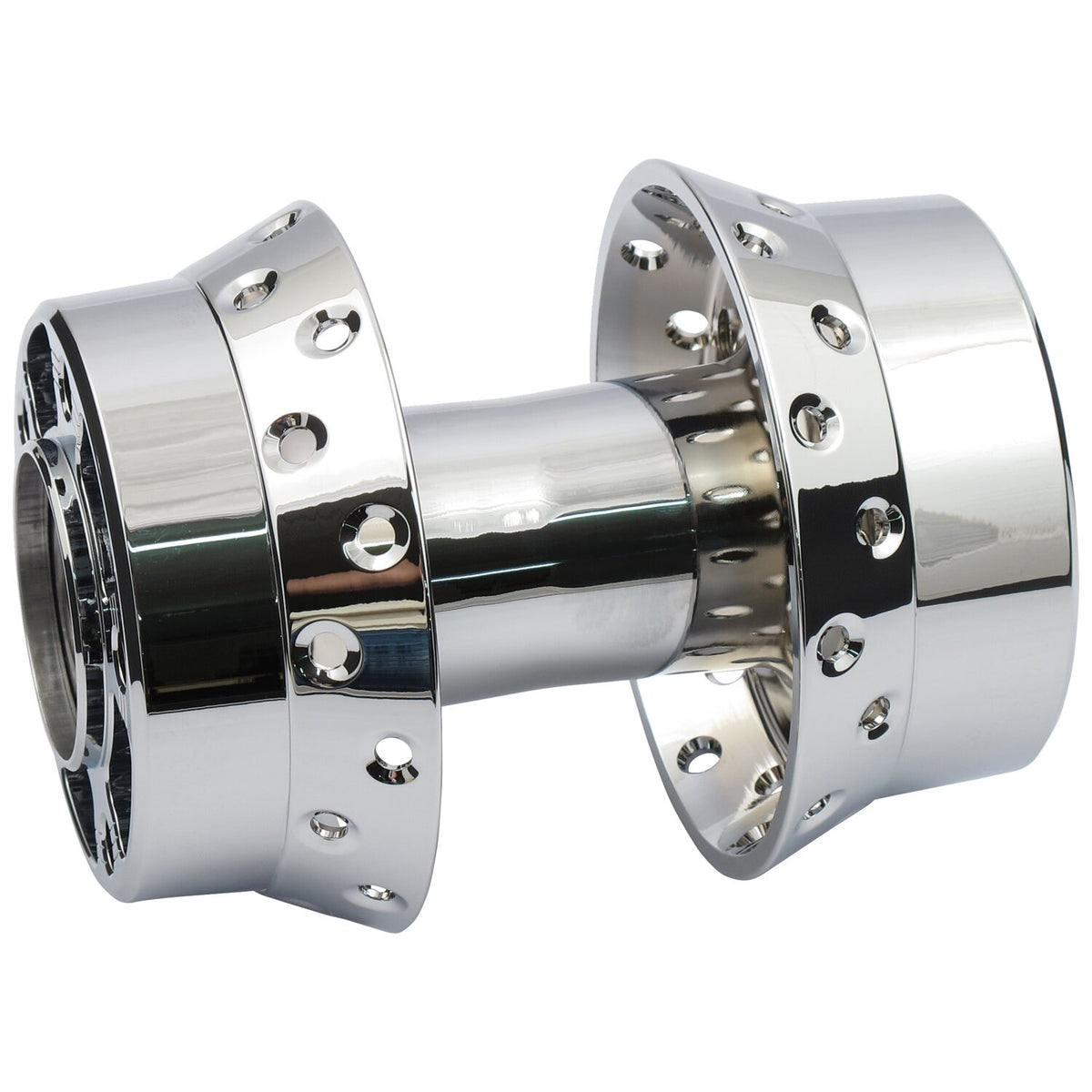 Rear wheel hub, chrome