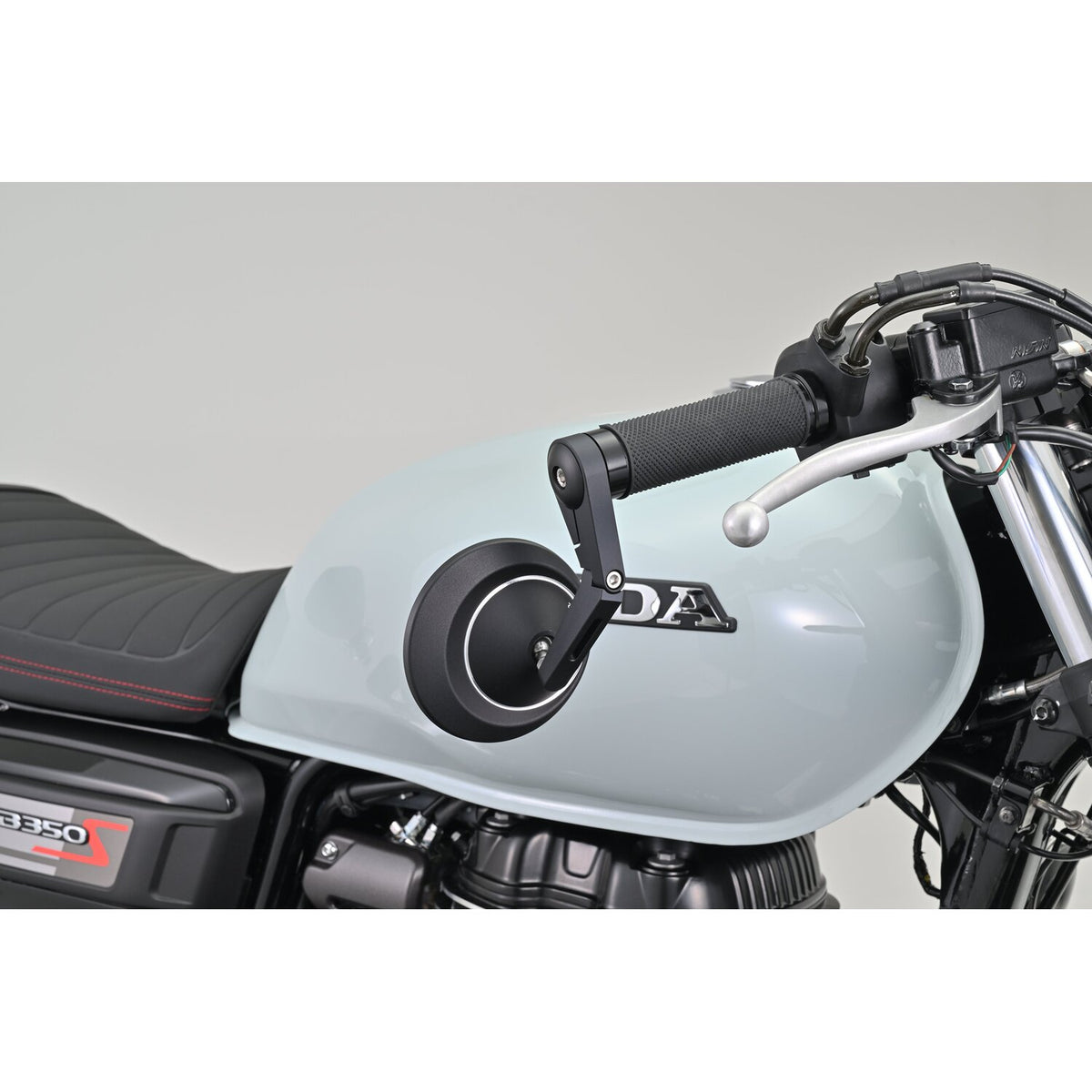 Daytona, bar end mirror adaptor set. Black