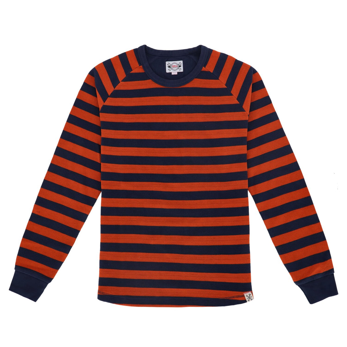 13 1/2 Waffle jersey orange/navy