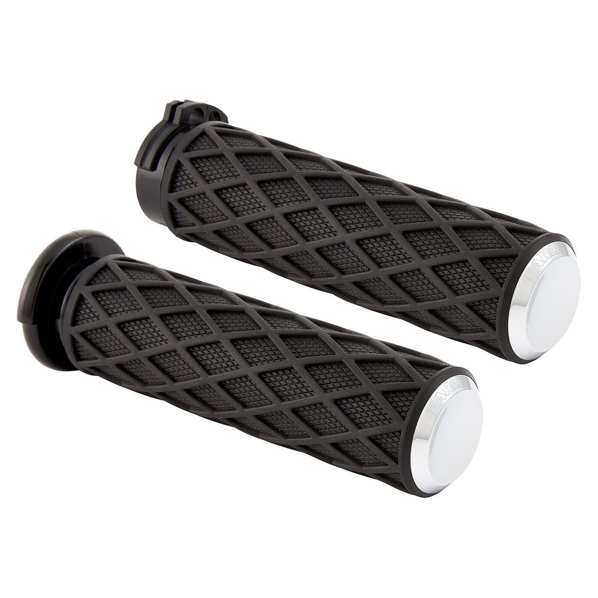 Arlen Ness, Diamond handlebar grip set. Chrome