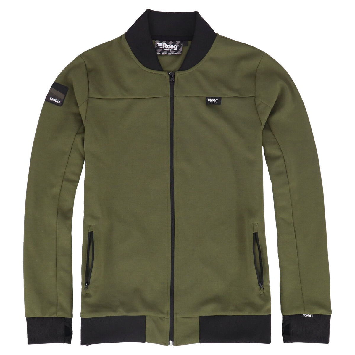 Roeg Frits track jacket army green