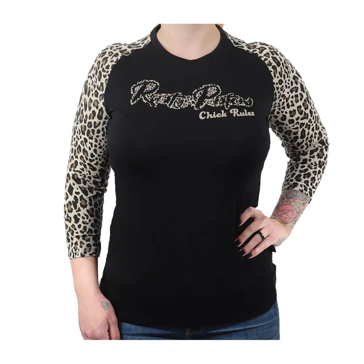 Rusty Pistons Nocatee female 3/4 sleeve black