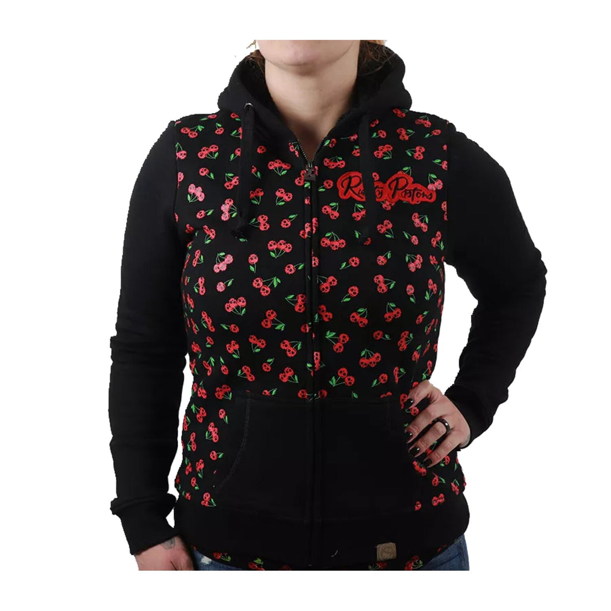 Rusty Pistons Borego female zip hoodie black