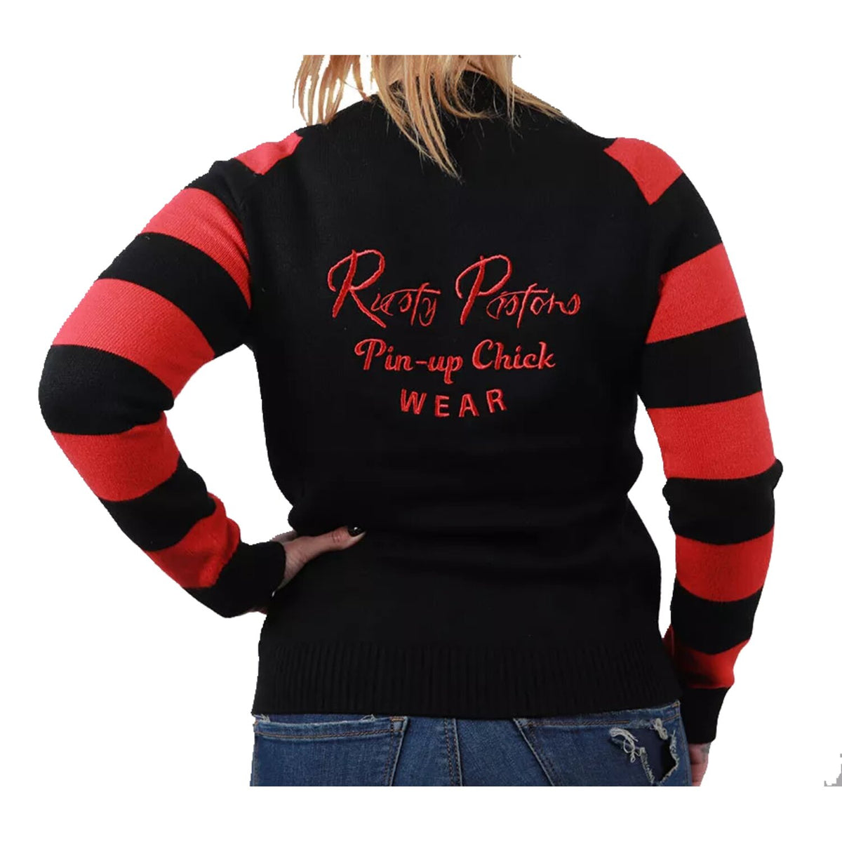 Rusty Pistons Cutter female sweatshirt black/red
