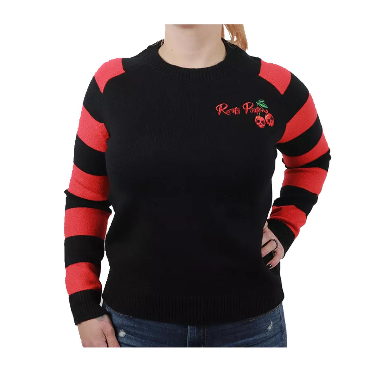 Rusty Pistons Cutter female sweatshirt black/red