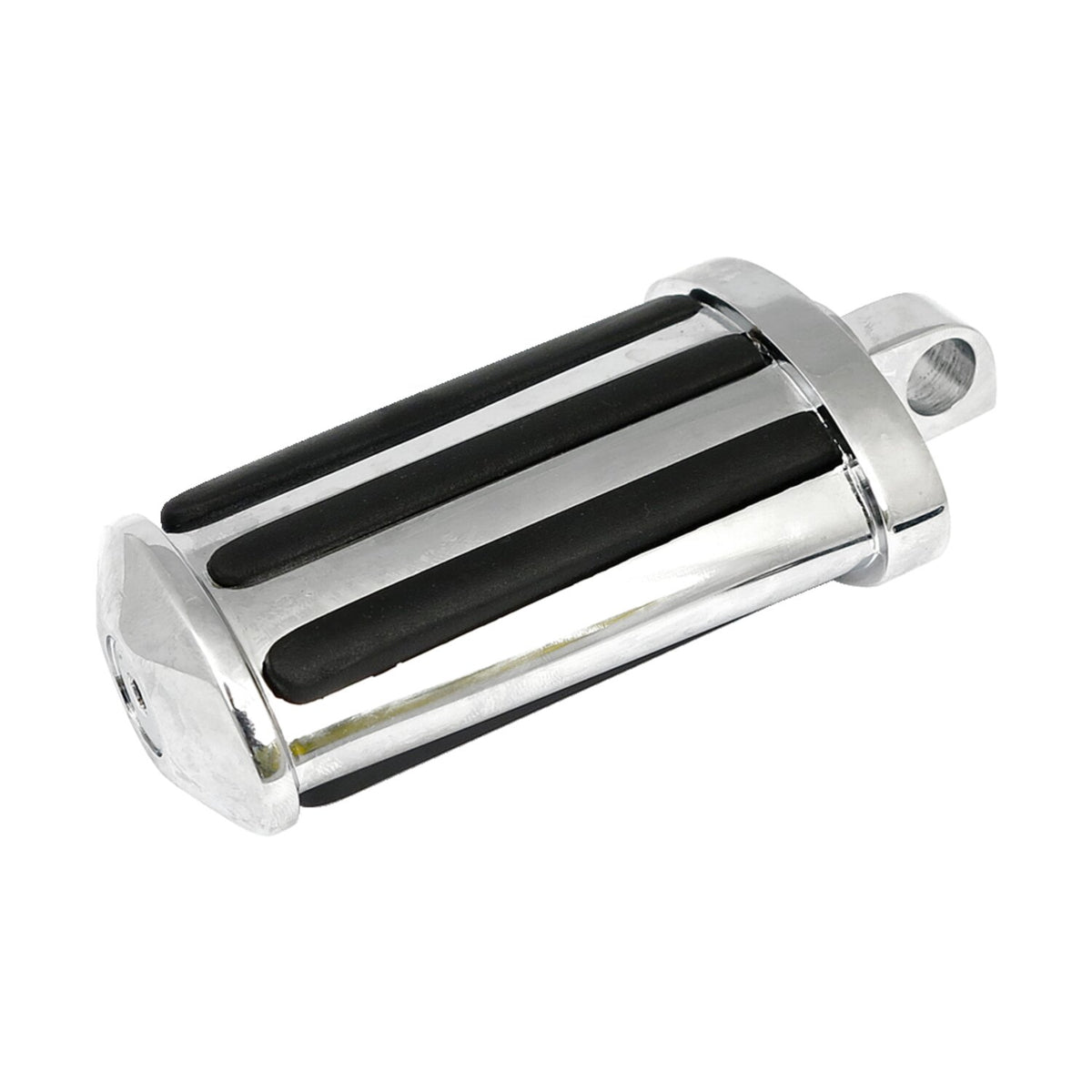 Rail kick pedal. flat style. with rubber inlays. Chrome