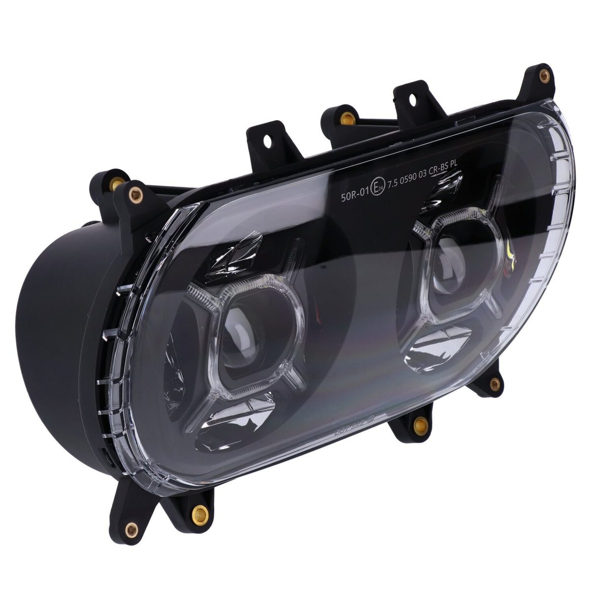 Bright, RG dual LED headlamp unit assembly.
