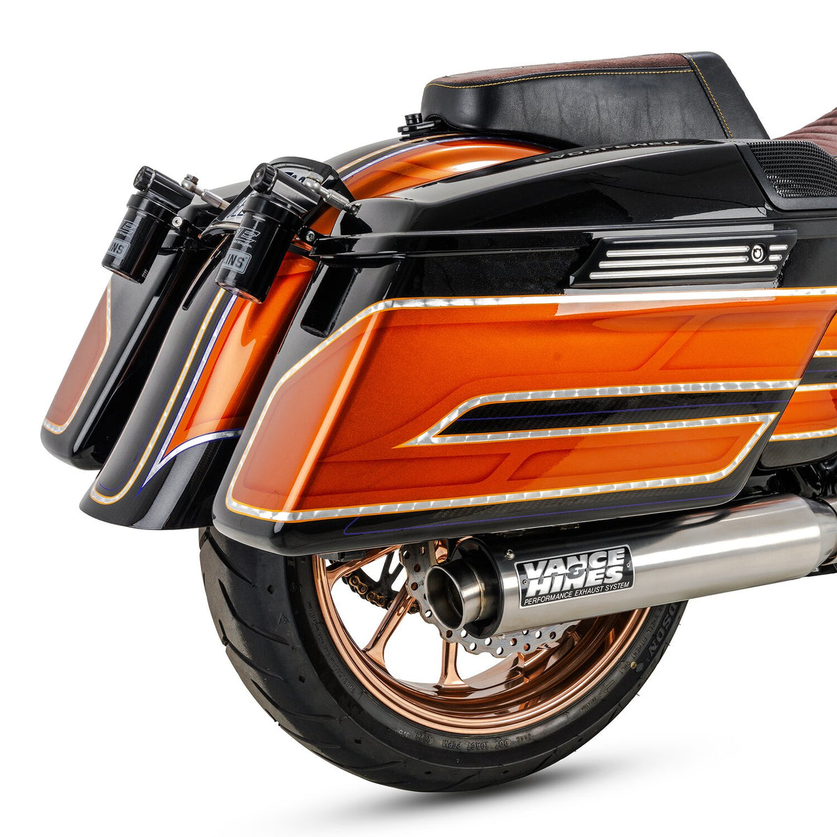 Vance & Hines, 2-1 Supersport exhaust system. Brushed
