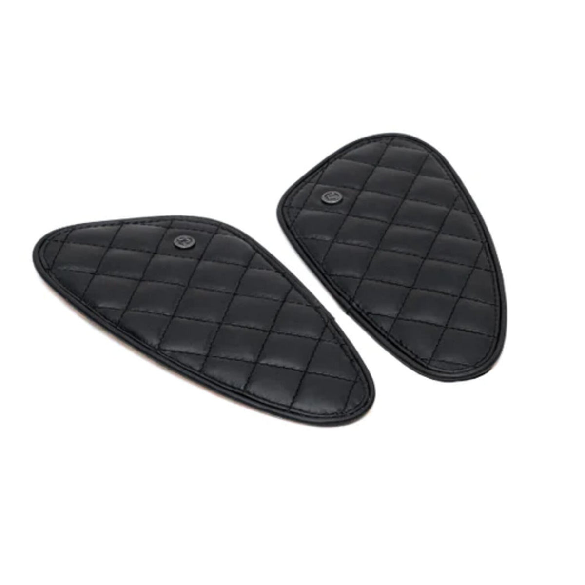 Trip Machine, Diamond leather gas tank pad set. Black