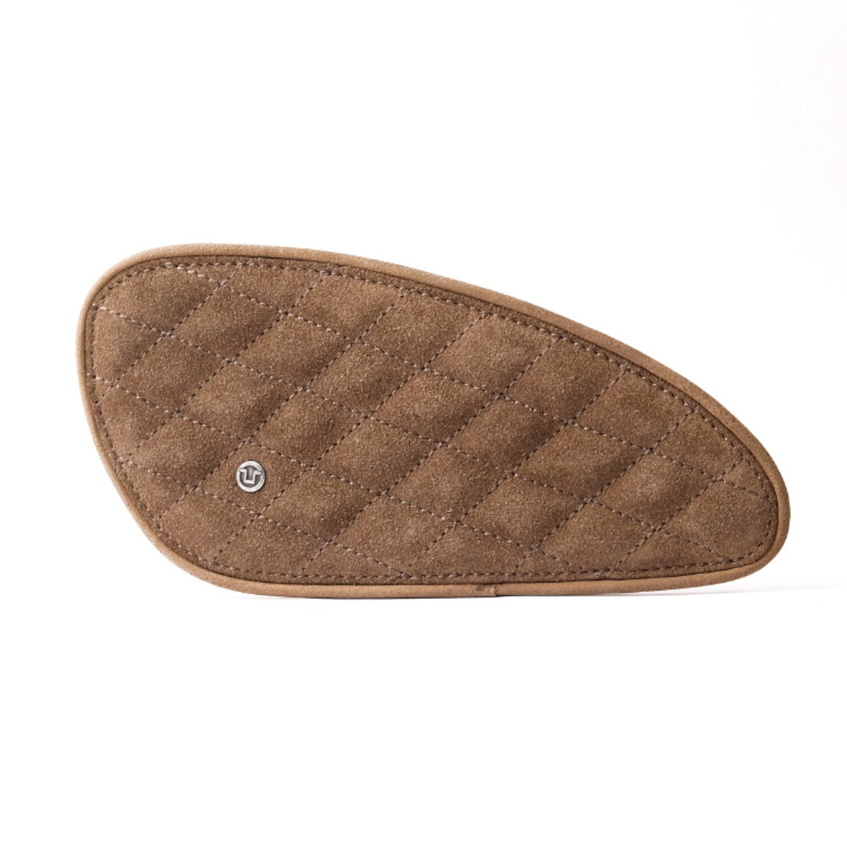 Trip Machine, Diamond leather gas tank pad set. S Tobacco