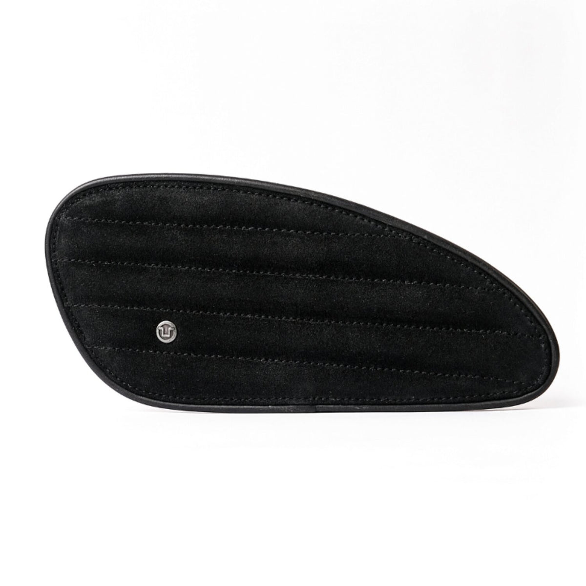 Trip Machine, Classic leather tank pad set. Black suede