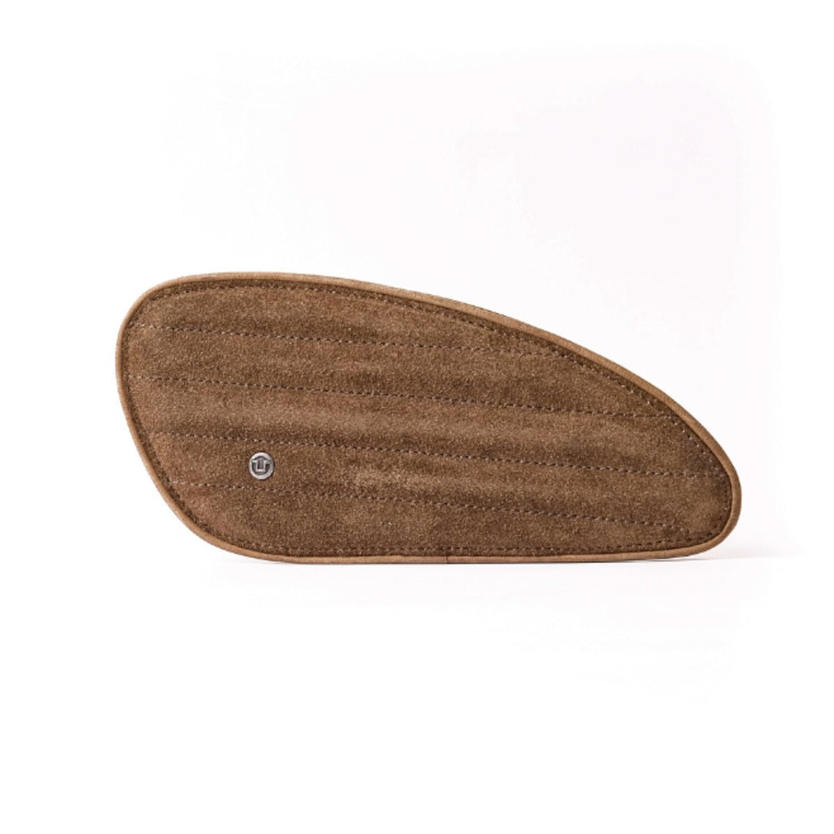 Trip Machine, Mini Classic leather tank pads. Tobacco suede