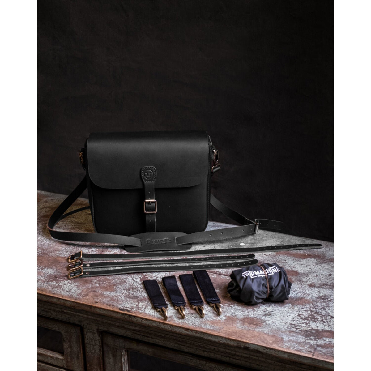 Trip Machine, 'Classic' saddlebag. Black