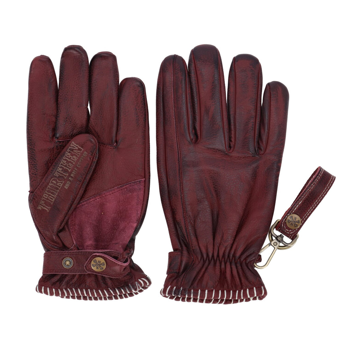 13 1/2 Loud Ride gloves burgundy