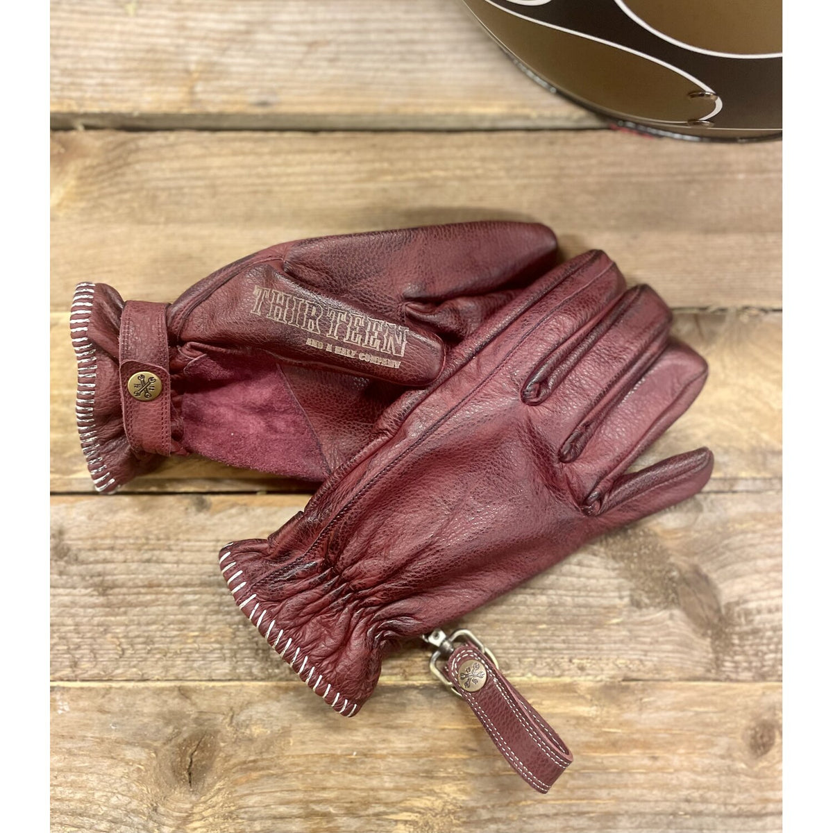 13 1/2 Loud Ride gloves burgundy