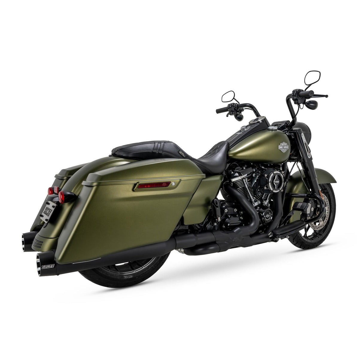 Vance & Hines, Blackbird 450 slip-on mufflers. Black