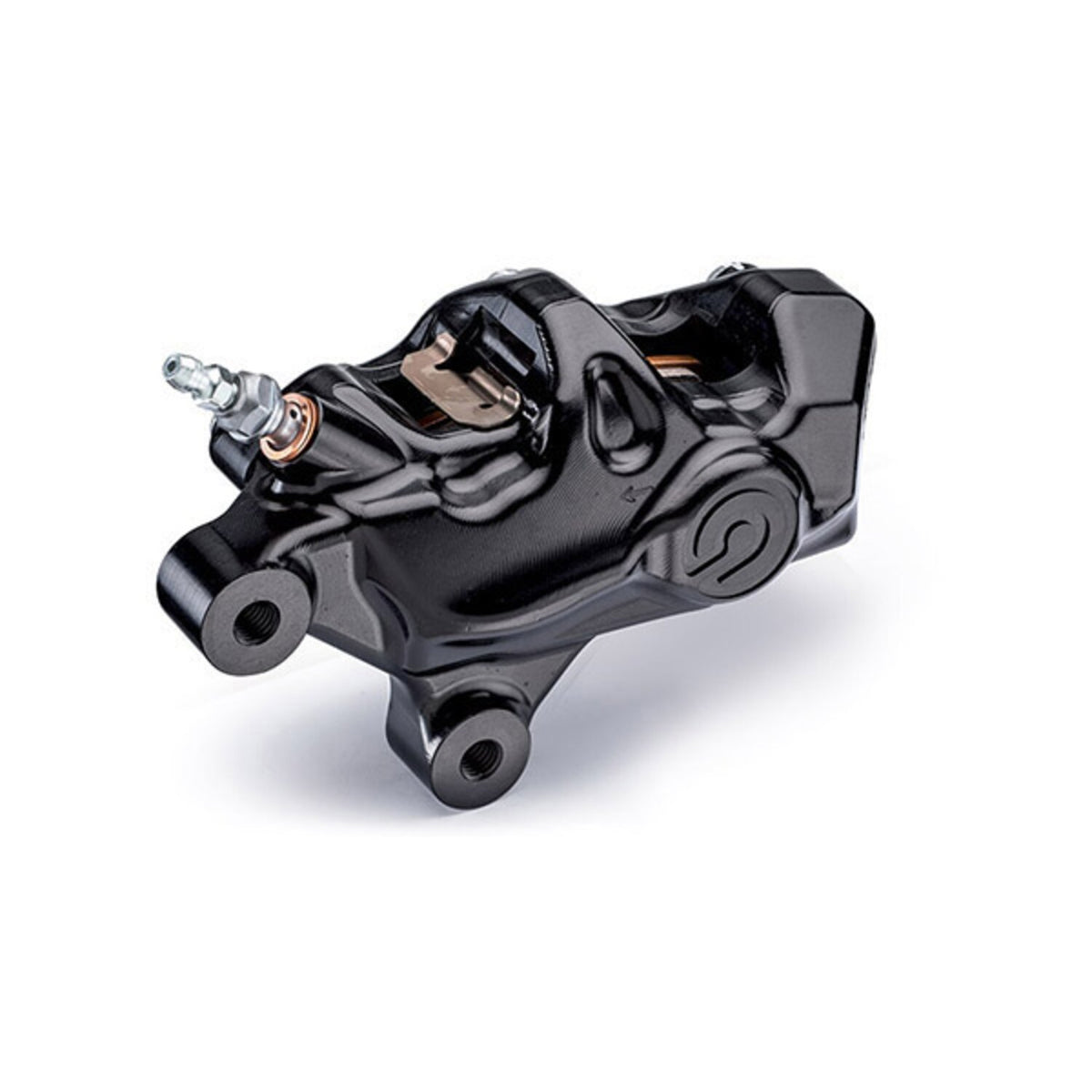 Brembo, 484 custom bolt-on caliper. Right front. Black