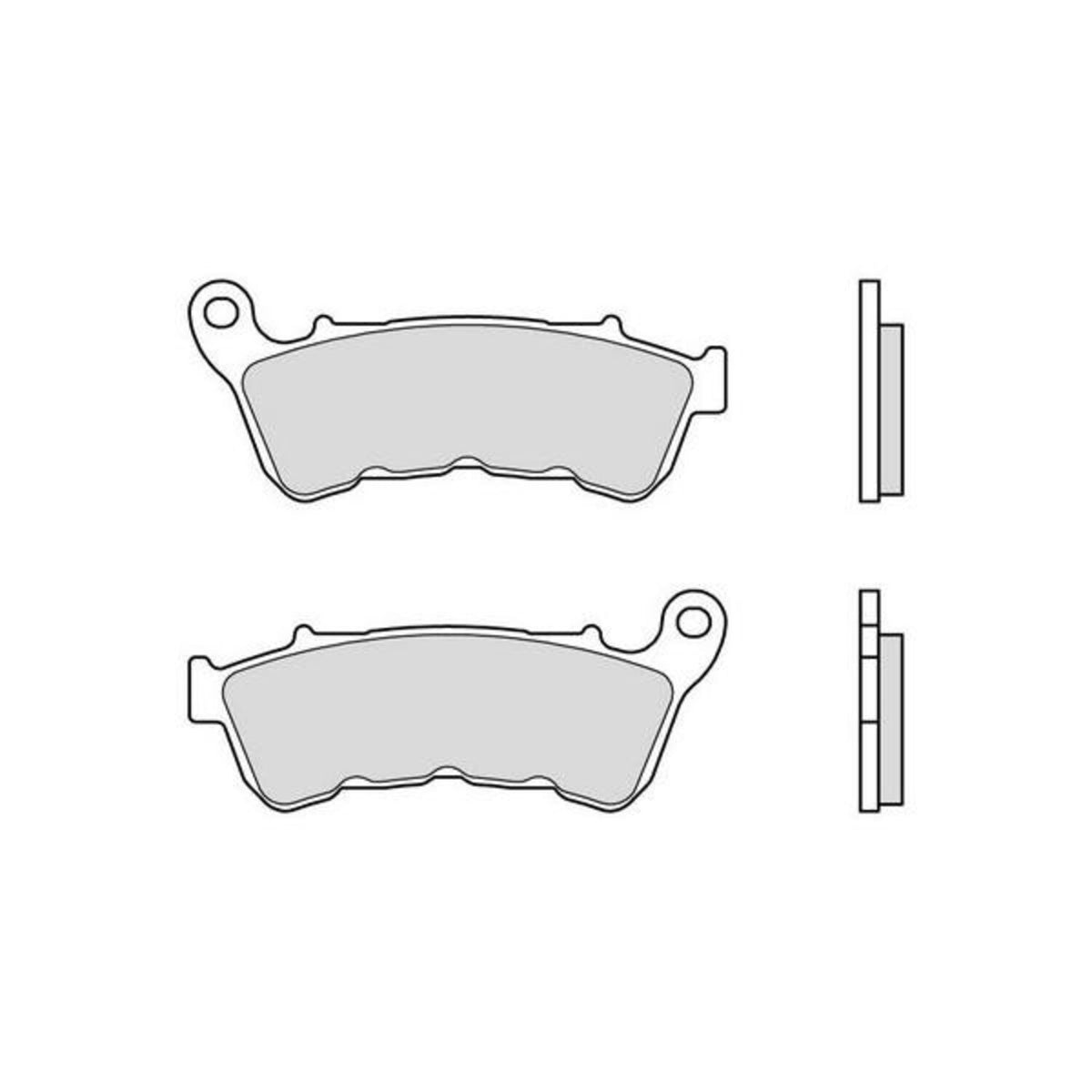 Brembo, brake pad set. Sintered. Front