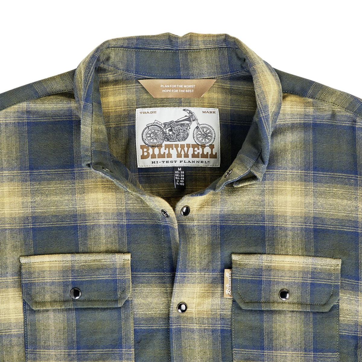 Biltwell Hi Test Flannel shirt moss