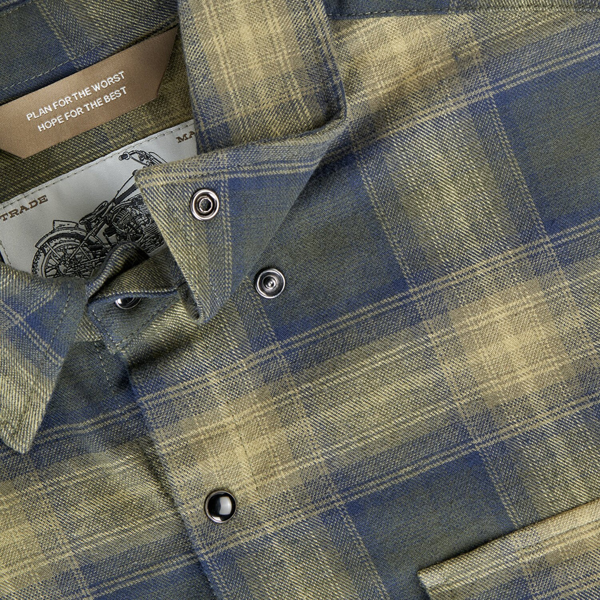 Biltwell Hi Test Flannel shirt moss