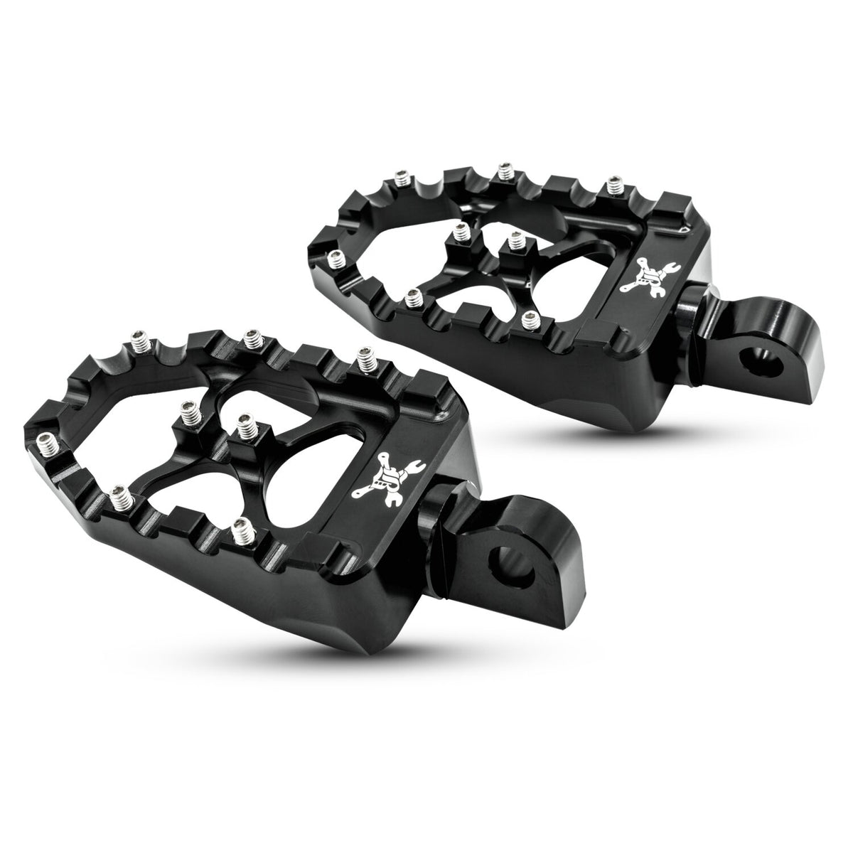 Burly, MX Evolution foot pegs. Black