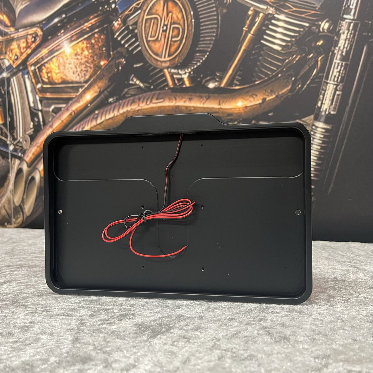 DMP, license plate frame with light 5.0 France. Matte black
