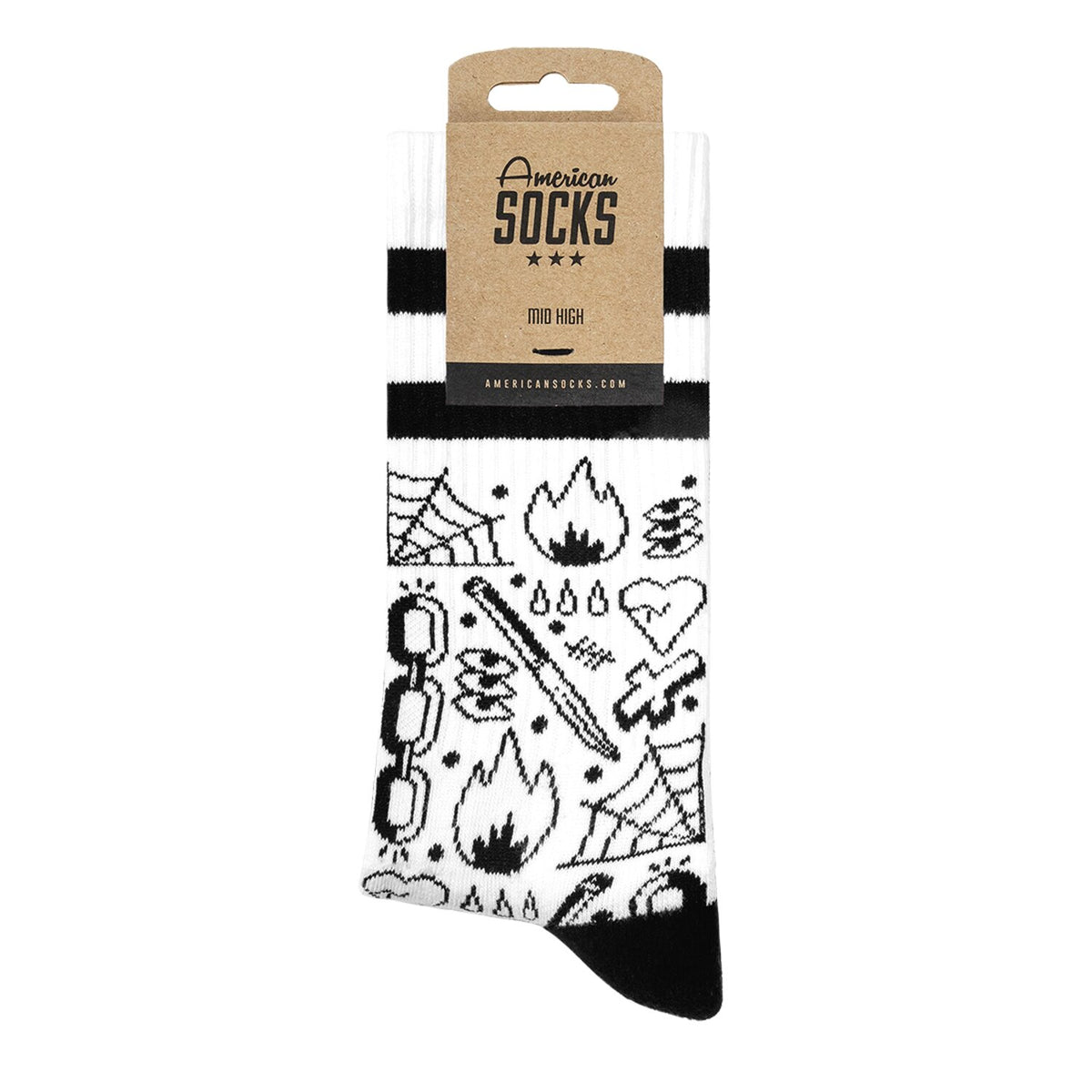 American Socks Broken Chain Mid High socks