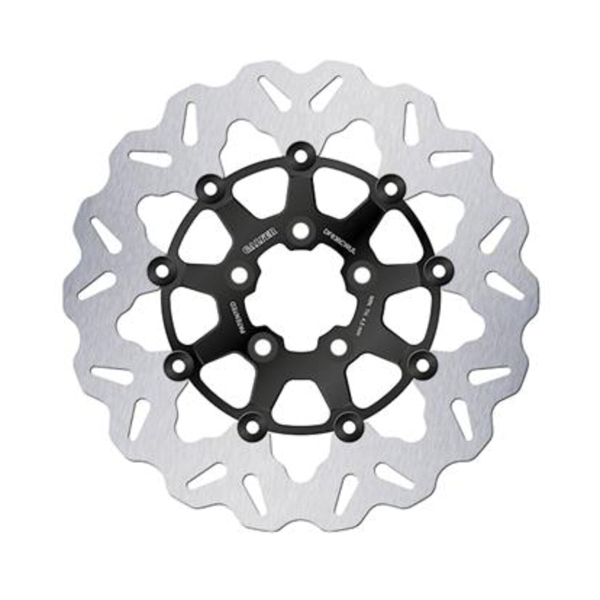 Galfer brake rotor. Wave. Floating. Black/Bright. 300x5mm