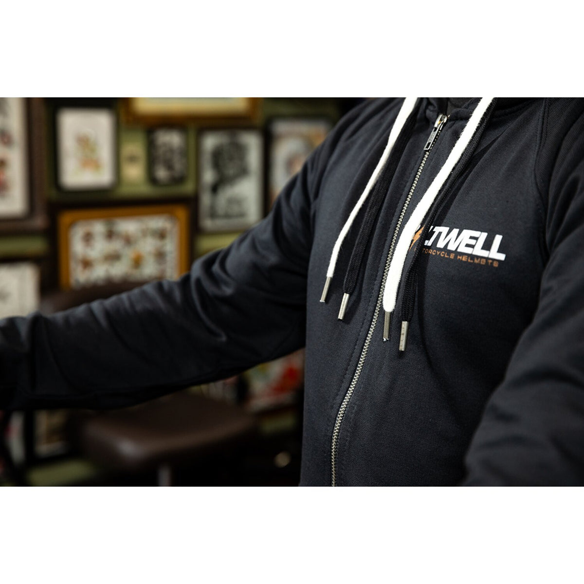 Biltwell Bolts zip hoodie black